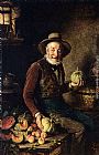 Hermann Kern The Pumpkin Seller painting